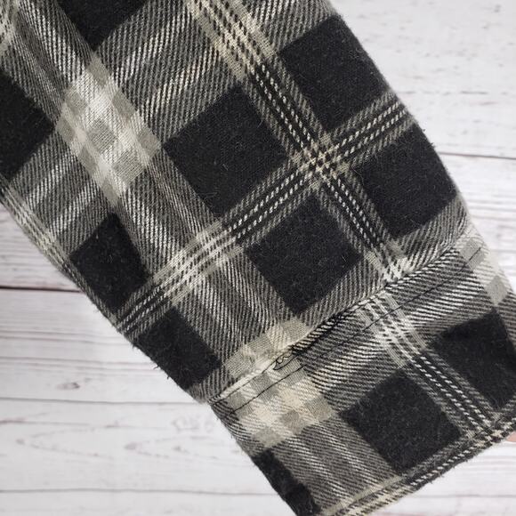 Highland Outfitters Men's Plaid 100%Cotton Hooded Jacket Medium - Picture 5 of 15